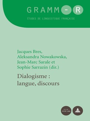 cover image of Dialogisme